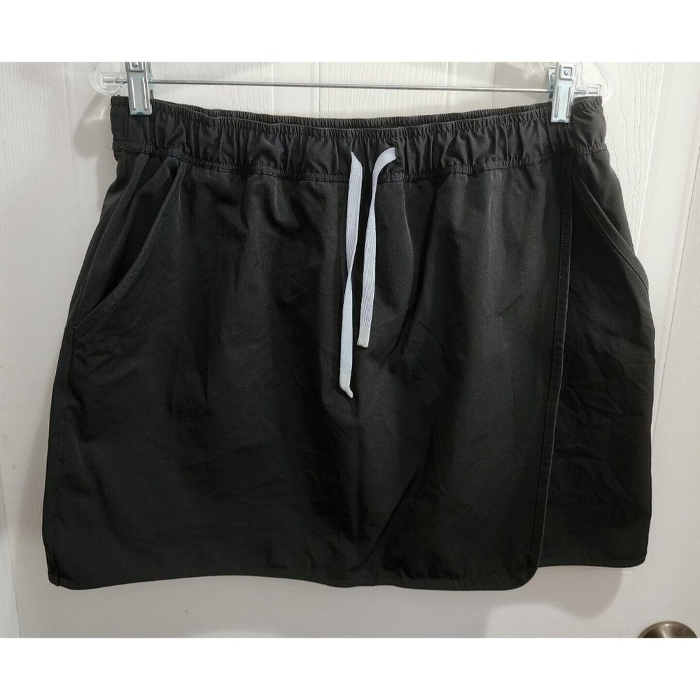 Ocean Coast Black Skort Women's Golf Fishing Lined Activewear‎ Stretch Size XL